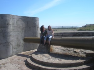 Me and Mylene sitting on the cannon