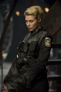 Alaina Huffman as Lt. Tamara Johansen on SGU